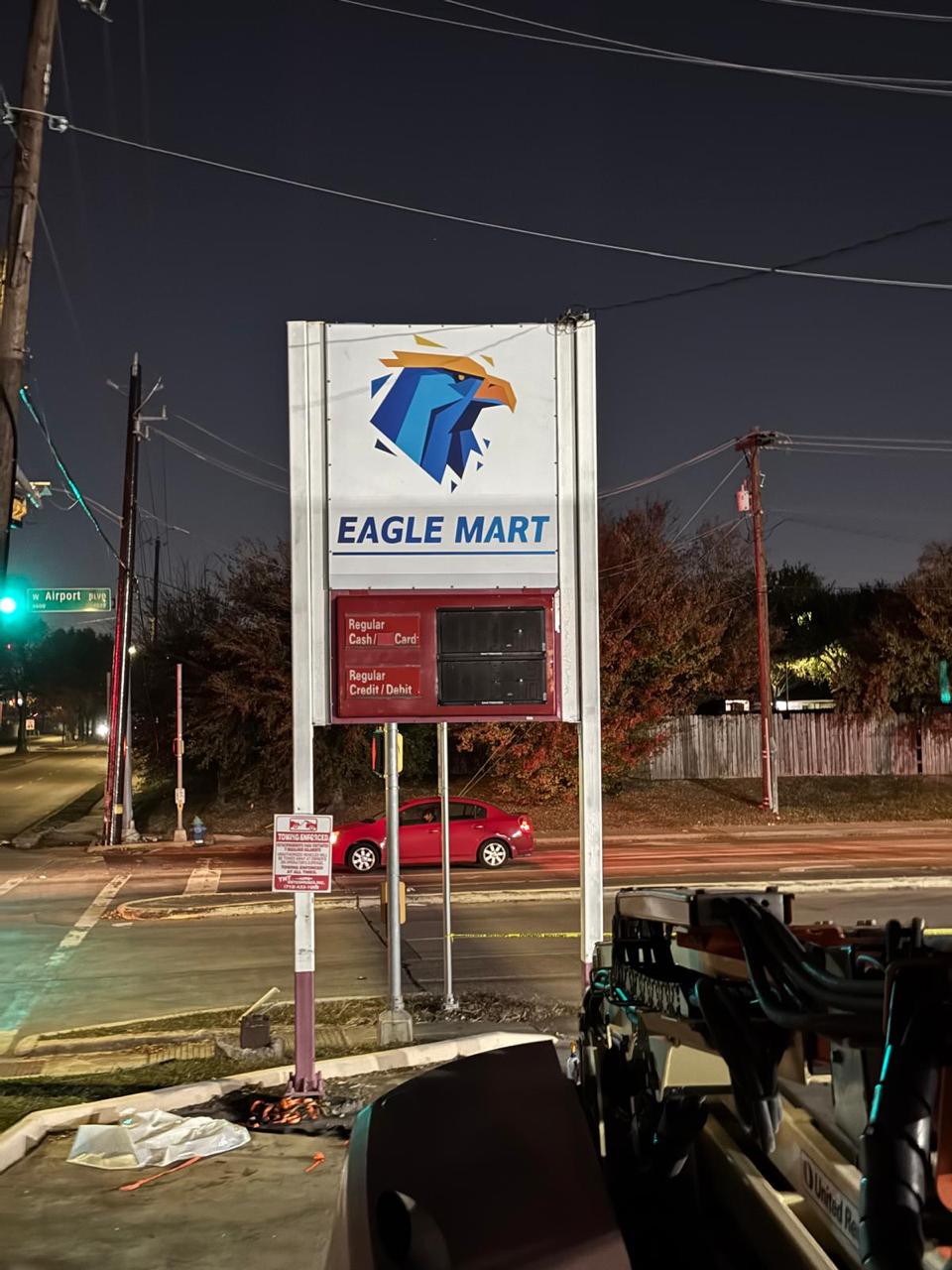 Custom sign fabrication project